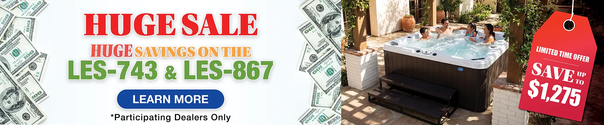 Calspas hot tub being used in a family setting - Barcelona